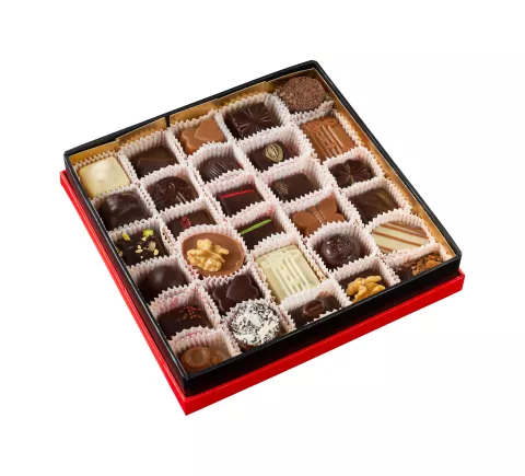 Square box - 30 pralines