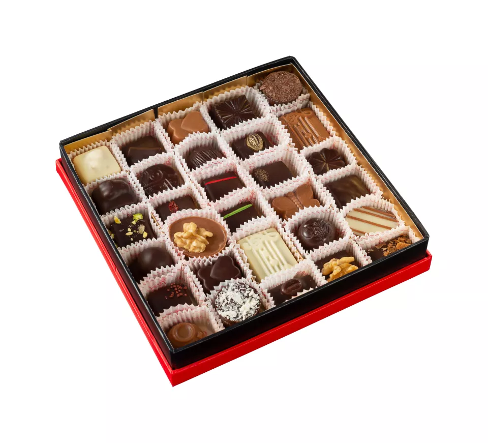 Square box - 30 pralines